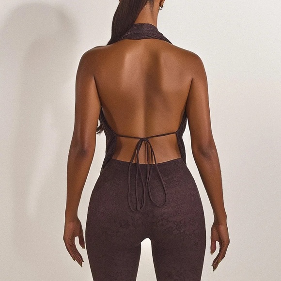 Mars the Label Leia Top in brown lace. UK 8/size S worn once. - Picture 2 of 2